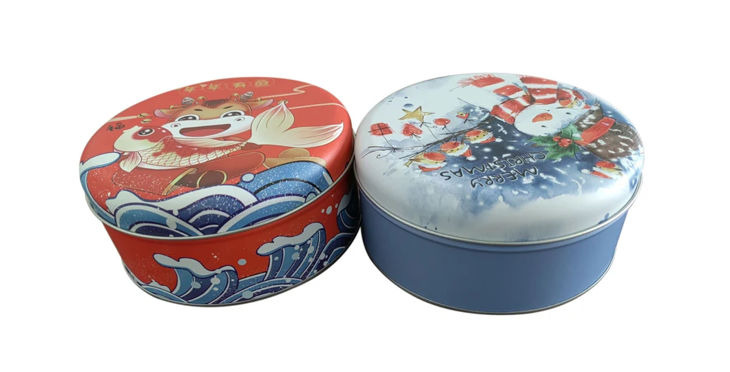 New Style Round Box Gift Coin Candy Game Tin Box