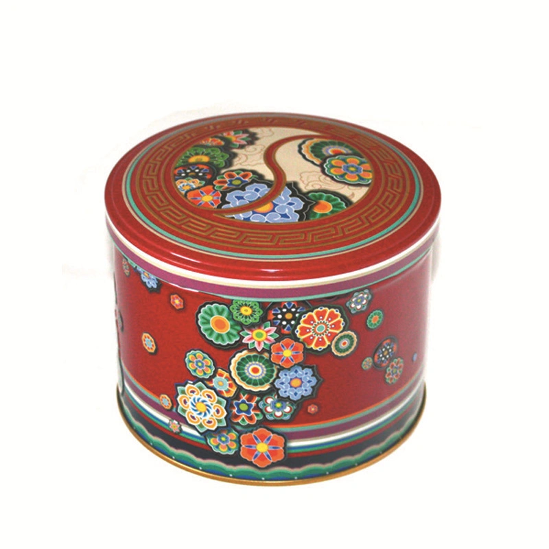 Custom Round Christmas Gift Valentines Candy Chocolate Packaging Tin Music Box